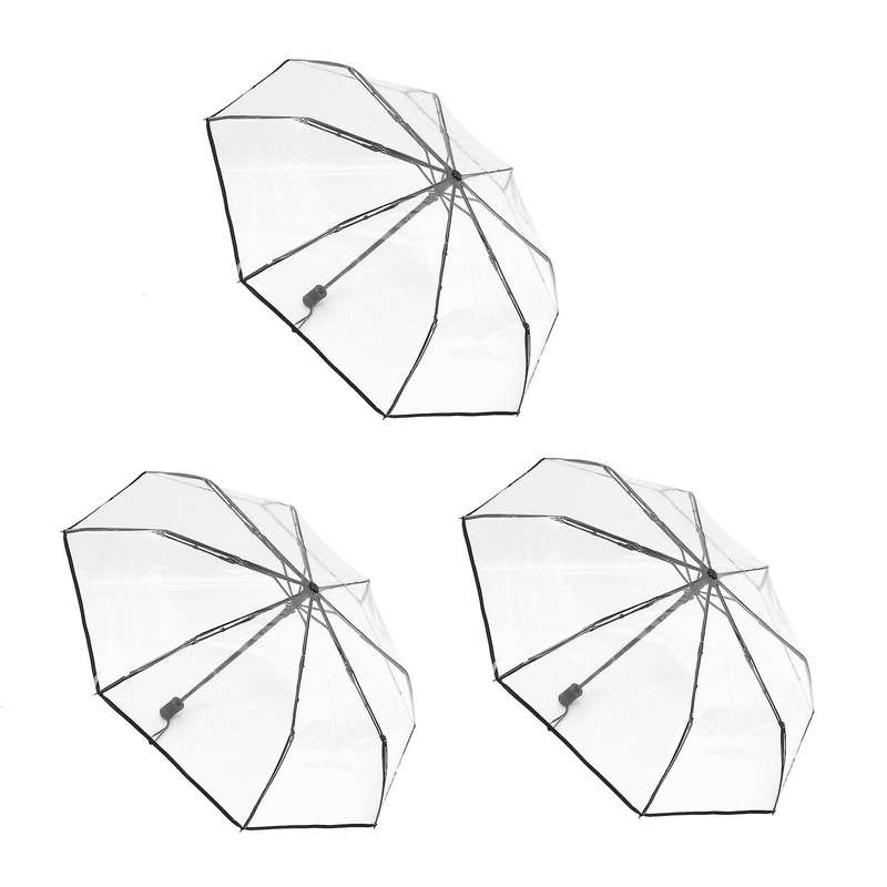 Transparent Automatic Umbrella Compact Folding