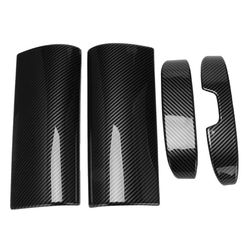 Center Console Armrest Storage Box Panel Decoration Carbon
