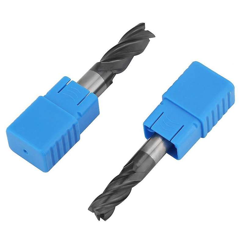 8pcs 2-12mm Carbide End Mill 4 Flutes Milling Cutter Tool Kit Carbide