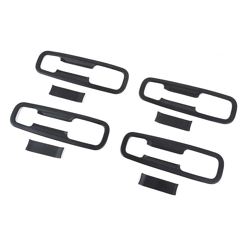 Car Door Grab Handle Bowl Decoration Cover Trim Stickers Black