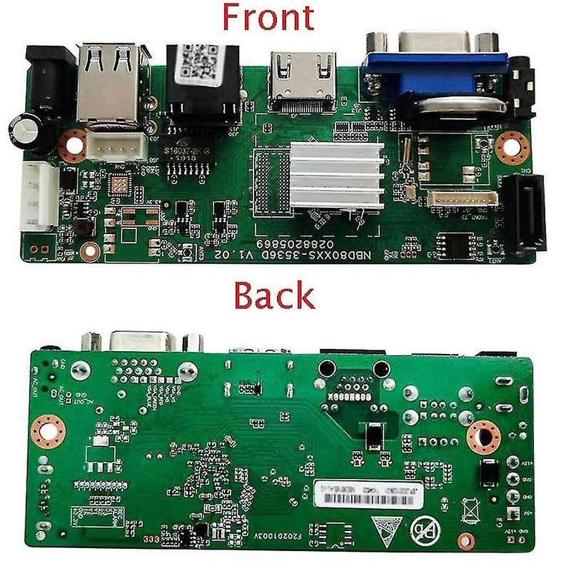 H265/h264 16chx4k 5mp Nvr Network Digital Video Recorder 1 Sata Cable