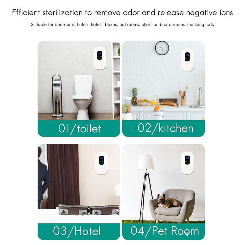 Pluggable Uv-c Sanitizer and Deodorizer, Kills Germs, Eu Plug