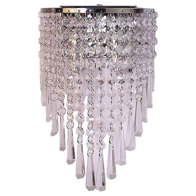 5w Modern Crystal Wall Light E14 Bedside Lamp Ac220v -silver