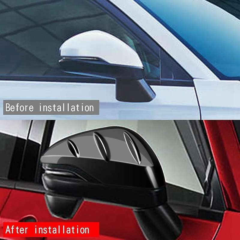 Car Glossy Black Rearview Cover for Honda Hr-v Vezel Mugen Style
