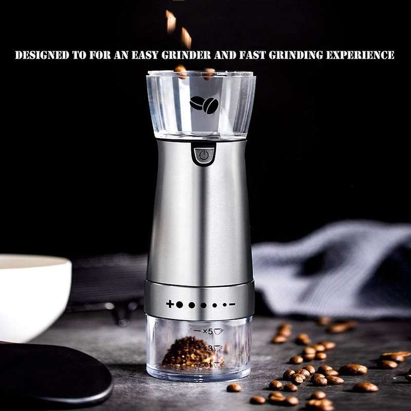 Electric Handheld Coffee Grinder, Portable Rechargeable Burr Grinder