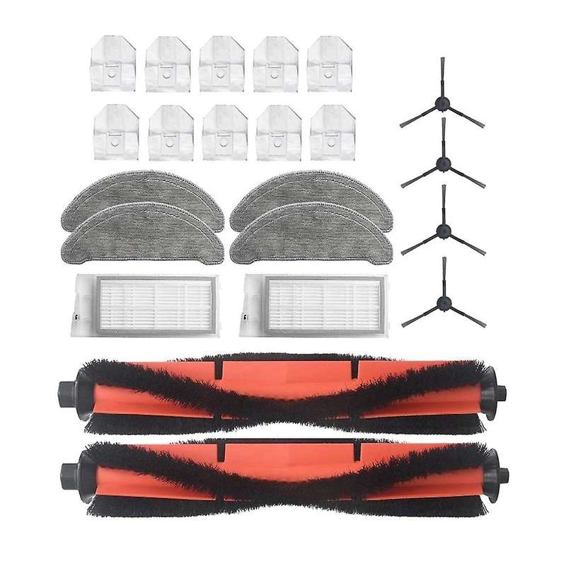 Roller Brush Side Brushes Hepa Filters Compatible for Roidmi Eve Plus