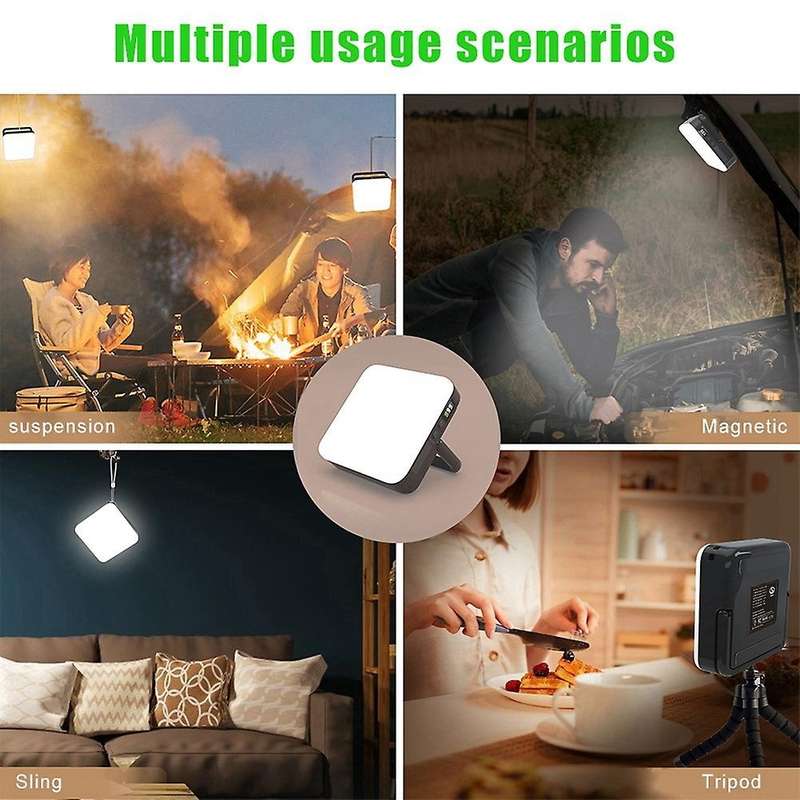 Outdoor Camping Tent Light Rechargeable Lantern Emergency Flashlight