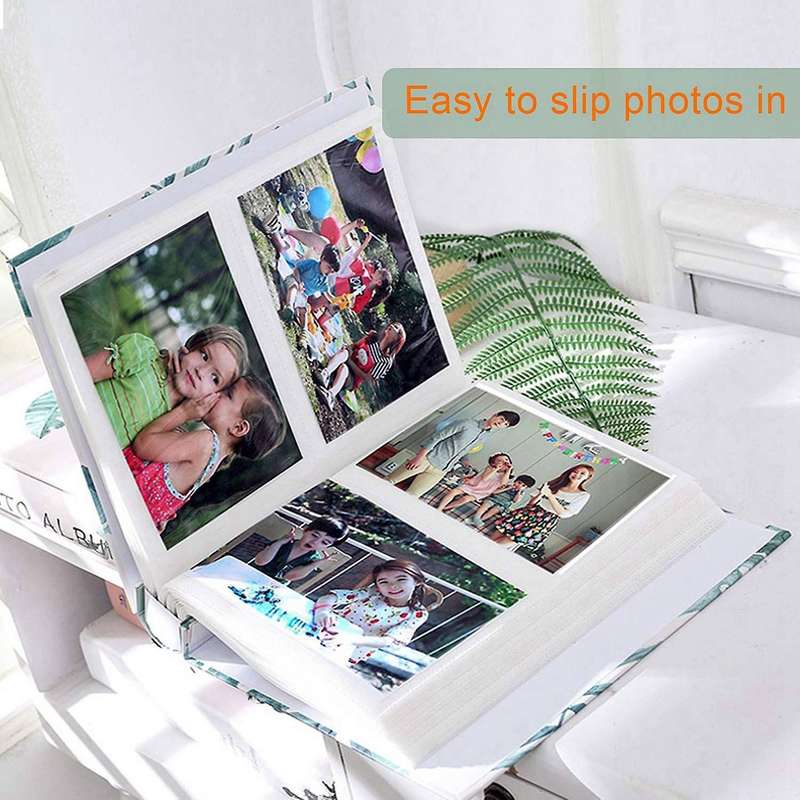 Photo Album Slip In Case with 200 Pockets 6 X 4 Inch Family Albums
