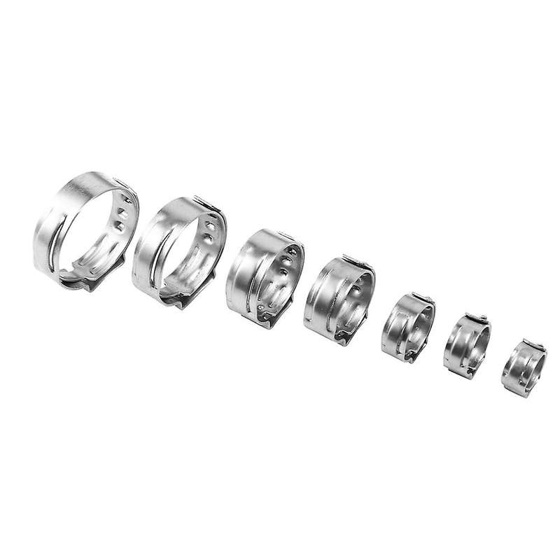 304 Stainless Steel Hose Clamp Classification Kit, 128 Pieces