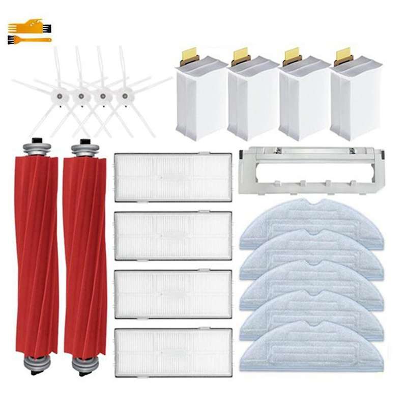 Main Side Brush Mop Rag Hepa Filter Dust Bag Brush Cover for Roborock