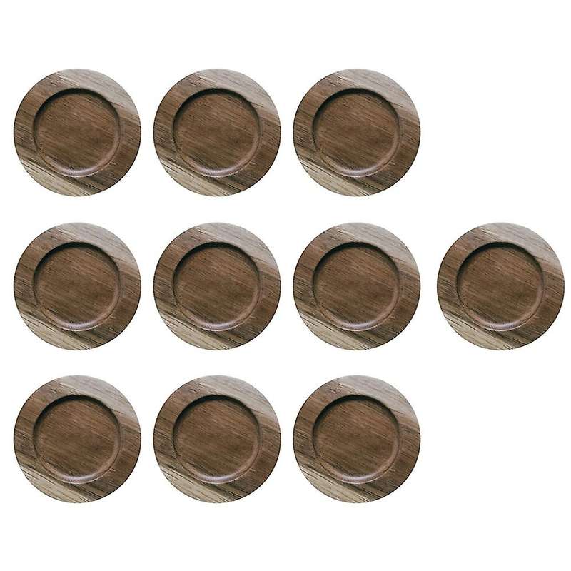 Coffee Mug Acacia Wood Insulated Coaster Cup Holder Snack Plate