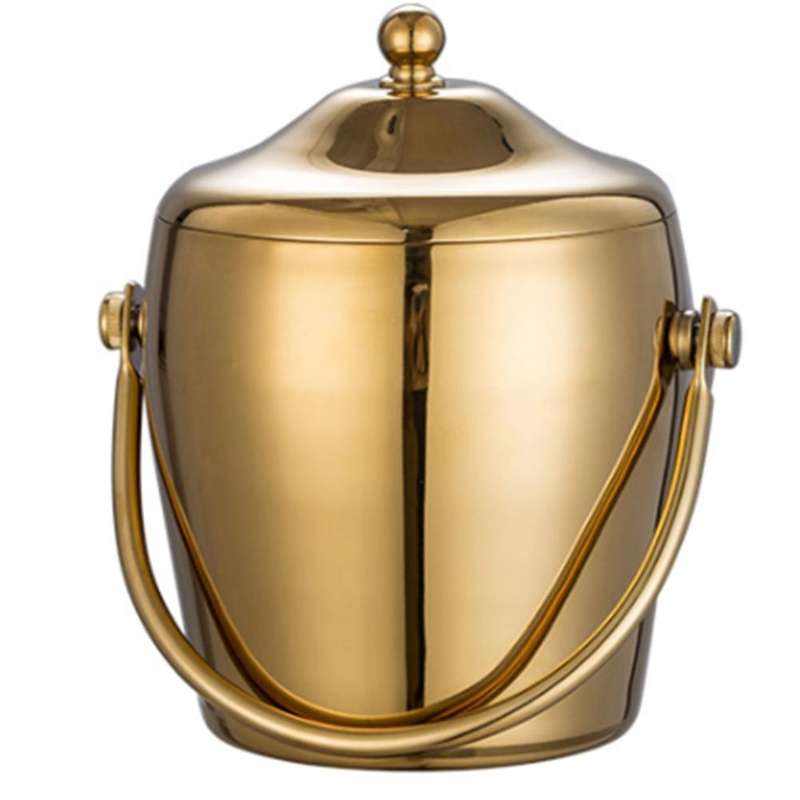 Ktv Bar Utensils Ice Bucket, Creative Stainless Steel Ice Bucket(c)