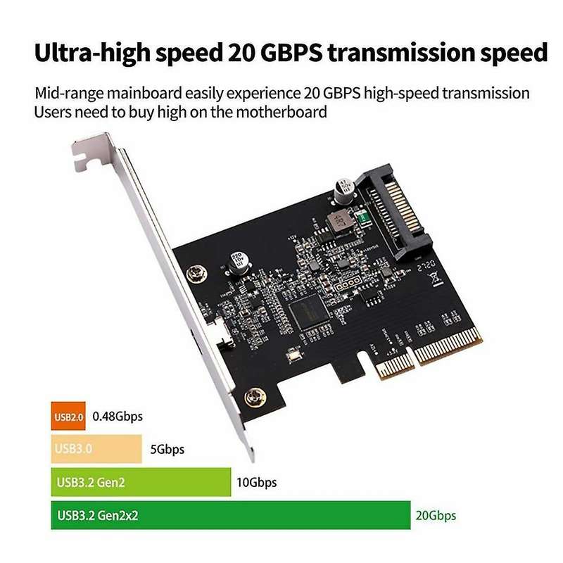 Iocrest Usb 3.2 Pci Express Expansion Card Pci-e 4x to Usb3.2