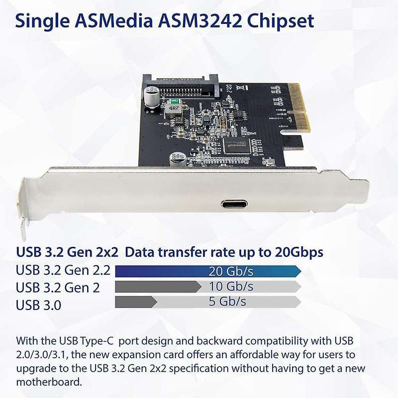 Iocrest Usb 3.2 Pci Express Expansion Card Pci-e 4x to Usb3.2
