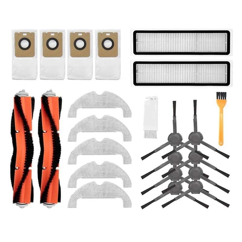 Filter Main Brush Side Brush Mops Cloths Dust Bag for Dreame L10 Plus