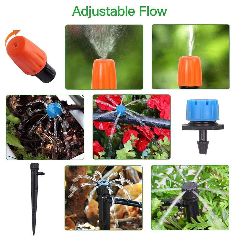 40 + 5 M Irrigation System Kit, with Sprinkler Sprayer for Garden