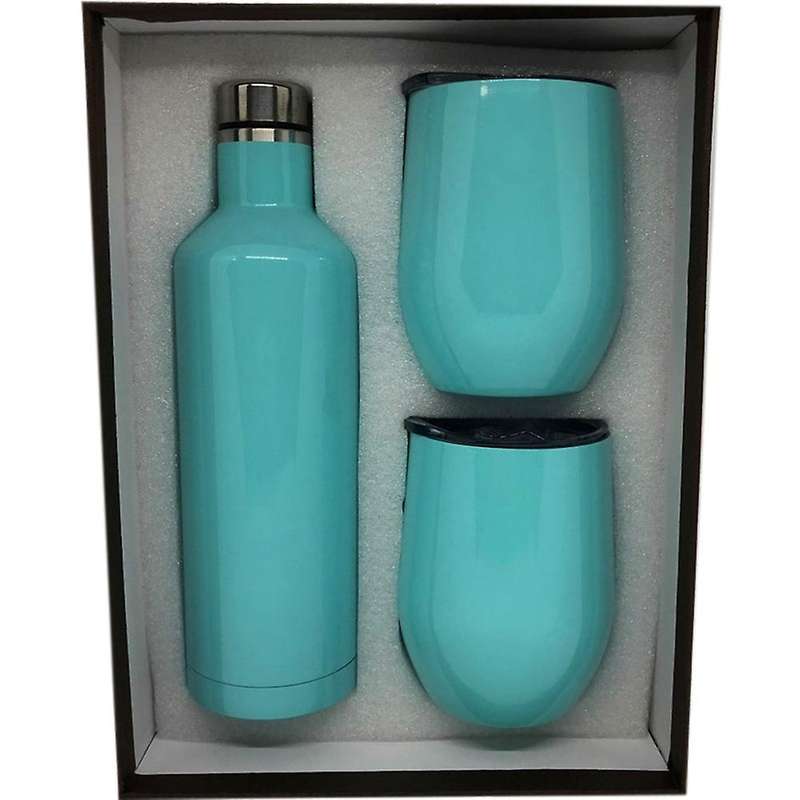 3 In 1 Gift Wine Set Beer Set with Seal Lid Thermo Mug Travel Set E