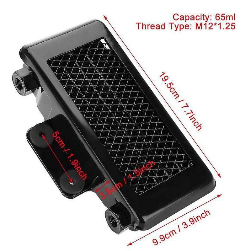 Engine Oil Cooler 65 Ml Aluminum Black for 100cc-250cc Motorcycle Atv