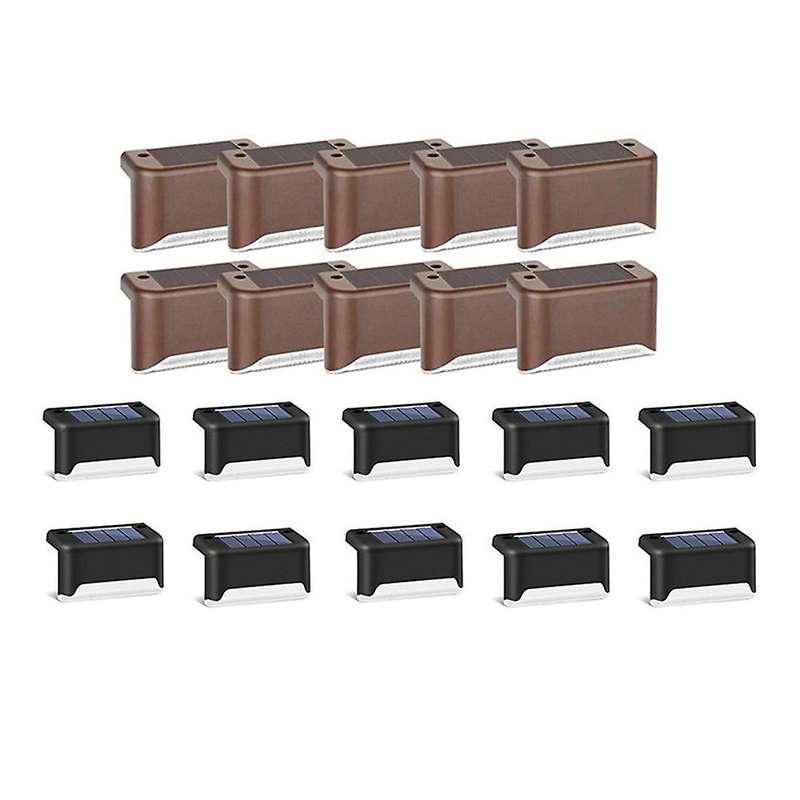20pcs Led Solar Stair Lamp Solar Step Lights Garden Yard Night Light