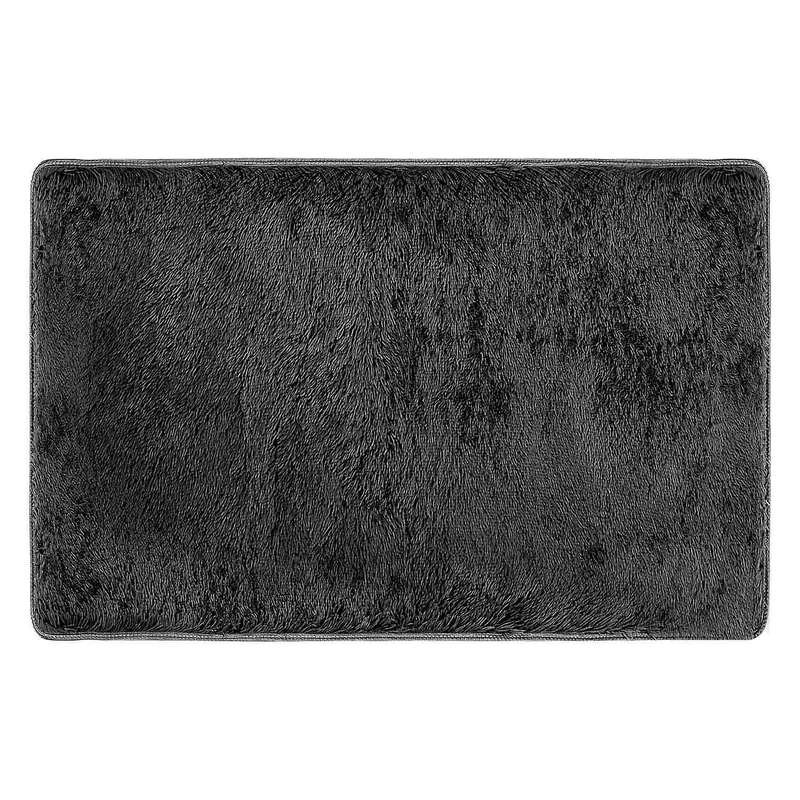 Fluffy Rugs for Bedroom,with Backing Non-slip Points(4x6 Feet,black)