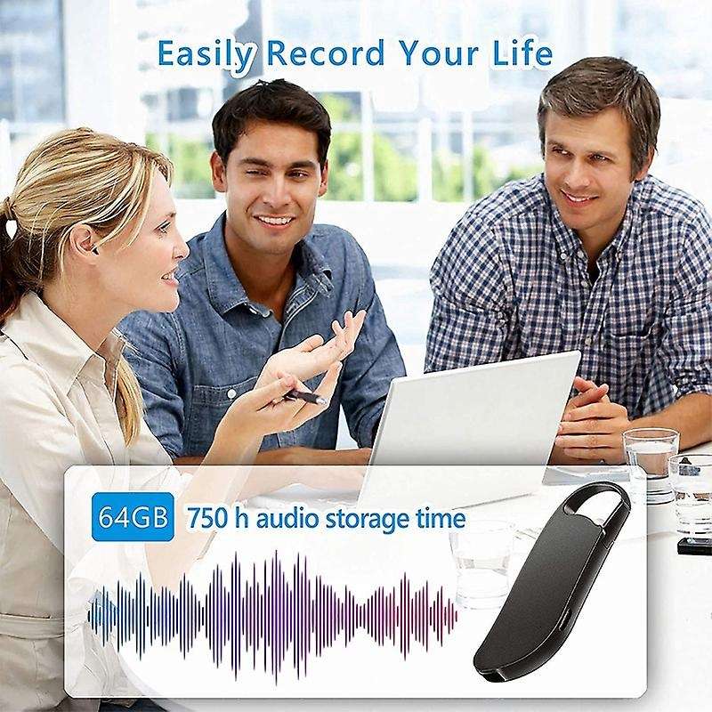 V11 Keychain Digital Voice Recorder Usb Flash Drive Silver Mp3 Player