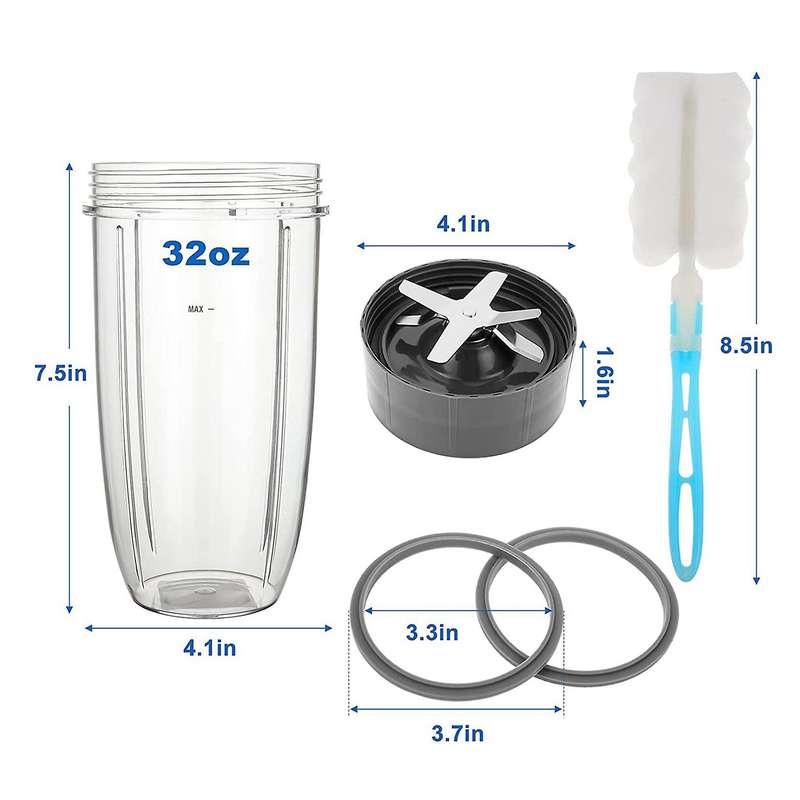32oz Cup Extractor Blade with Gasket,for Nutribullet 600w/900w Models