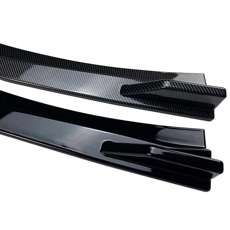 Car Rear Bumper Lip Diffuser Splitter Winglet Apron Spoiler Black