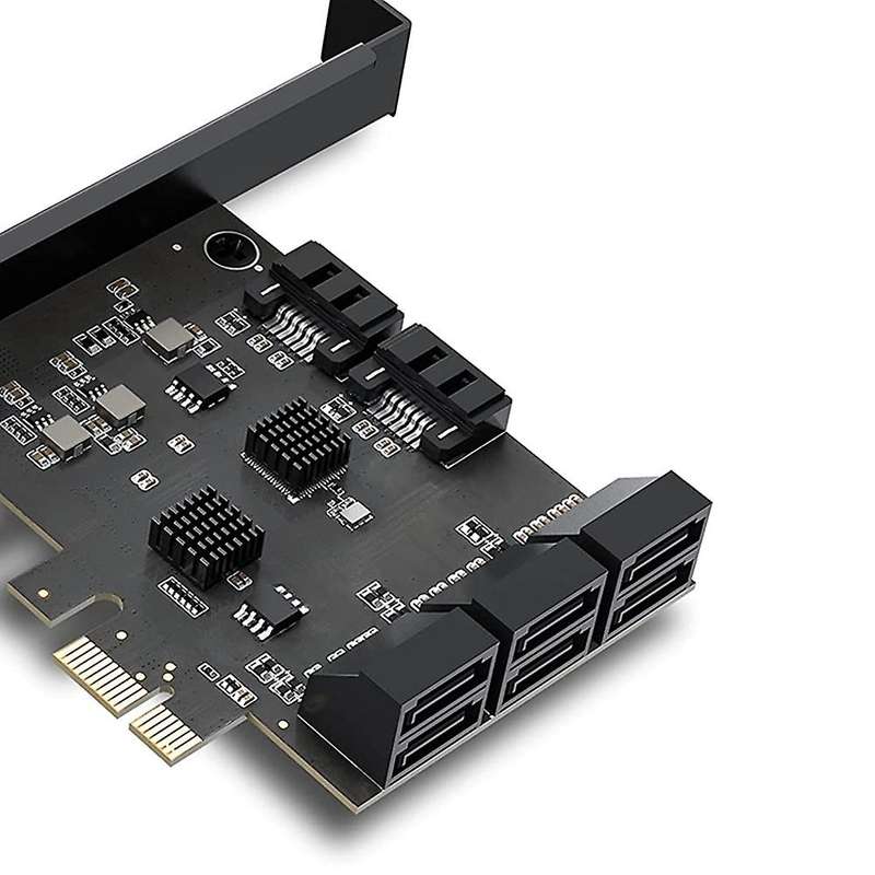 Pcie Sata Card, 8 Port with 8 Sata Cables Sata 3.0 Controller