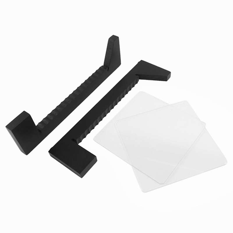 2pcs Vinyl Record Storage-vinyl Lp Record Rack 13.7inches Long(black)