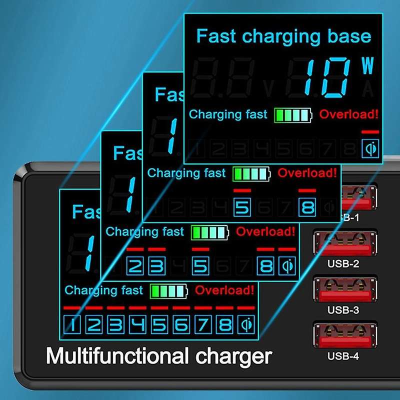 Usb Charging Station 100w 8 Ports Adapter Charger for Iphone-us Plug