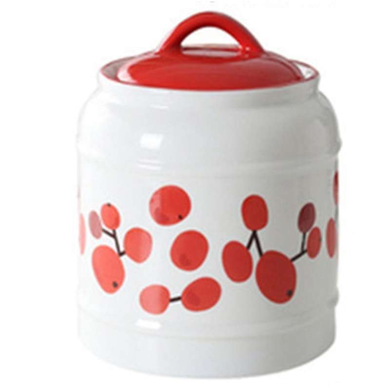 Ceramic Airtight Jar with Lid Large-capacity Household Portable F