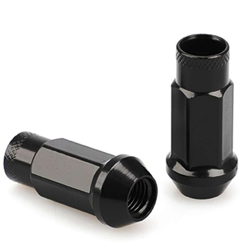 Lug Nut M12x1.25 Open Wheel Nut,tapered Acorn Seat,lock Nuts (black)