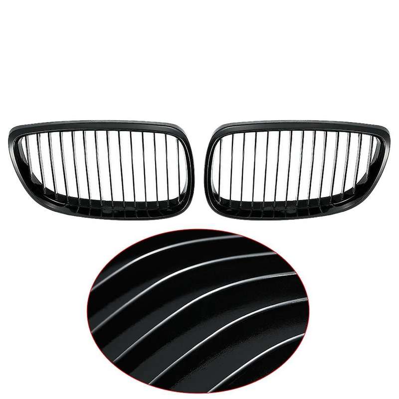 2pcs Car Black Kidney Grille for Bmw E92 E93 3 Series Coupe 06-09