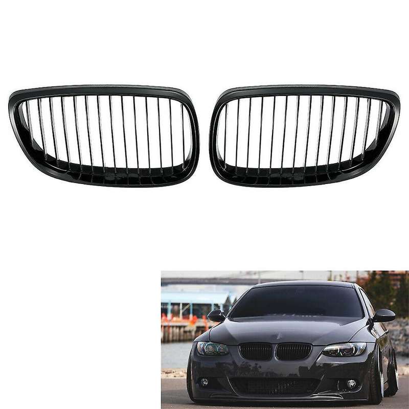 2pcs Car Black Kidney Grille for Bmw E92 E93 3 Series Coupe 06-09
