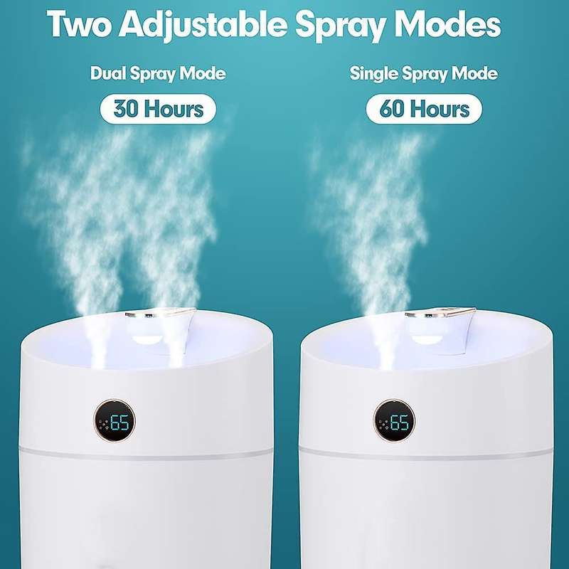 3l Cool Mist Humidifier with Double Spray with Humidistat Led Display