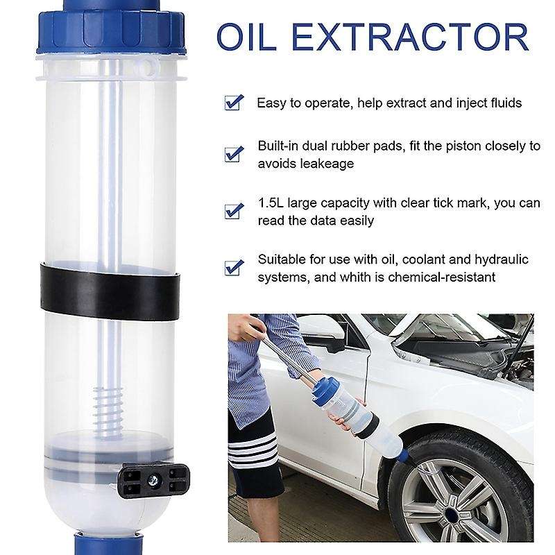 1500cc Oil Extractor Pump Manual Operation Fluid Extraction Fuel Pump