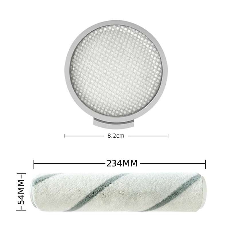 8pcs Roller Brush Filter for Xiaomi Mijia Scwxcq01rr Roborock H6