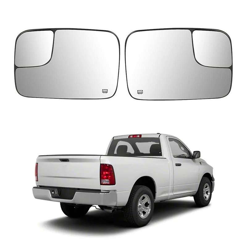 Front Heated Rear View Mirror Lens Glass for Dodge Ram 1500 1998-2010