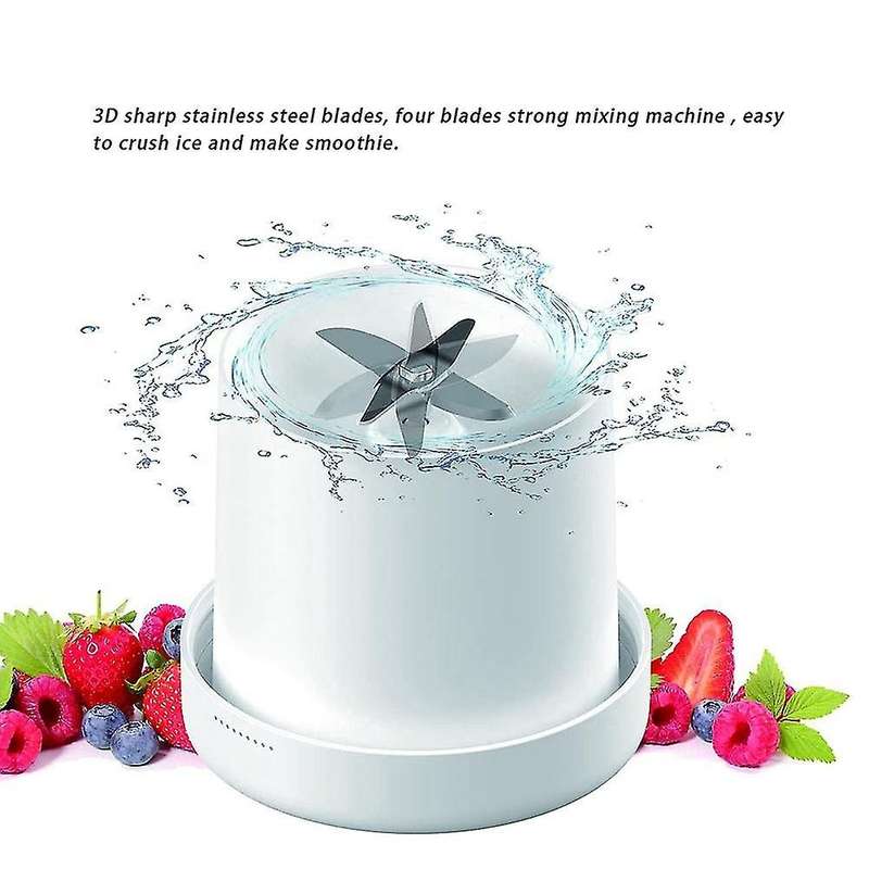 Portable Electric Juicer Blender Fruit Mixers Juicers White