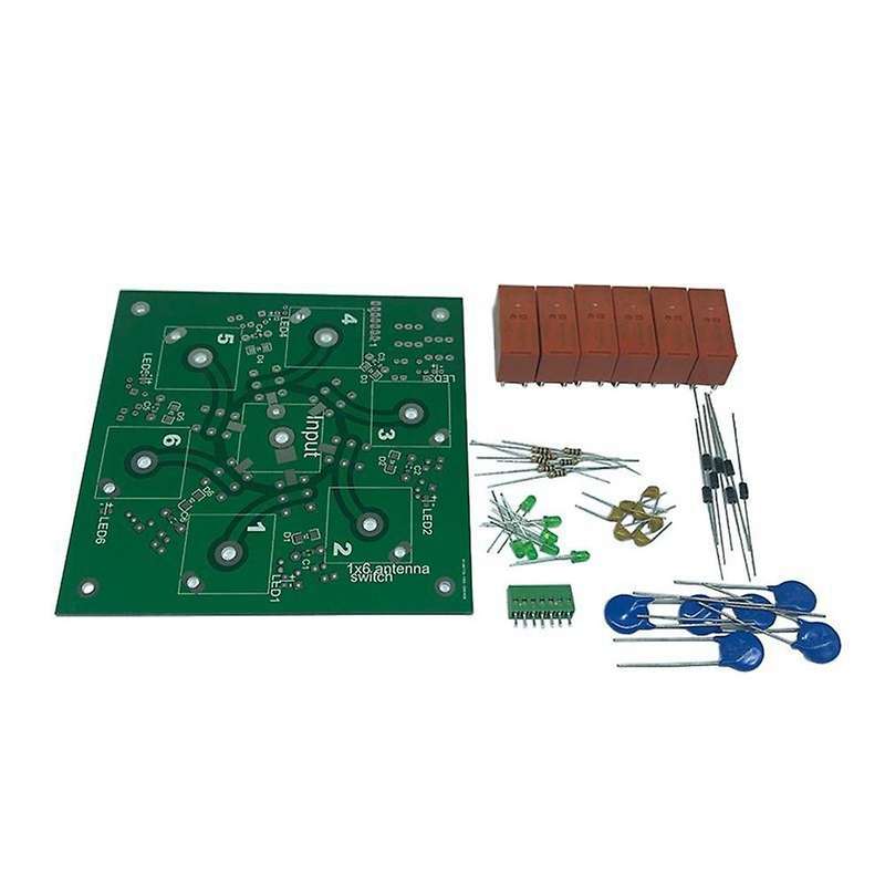6-way 6:1 Coax Remote Antenna Switch So-239 1.8mhz--60mhz Diy Kits