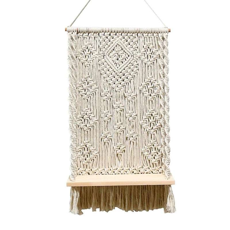 Boho Indoor Rope Plant Pot Basket Hanger Holder, for Wall Decor