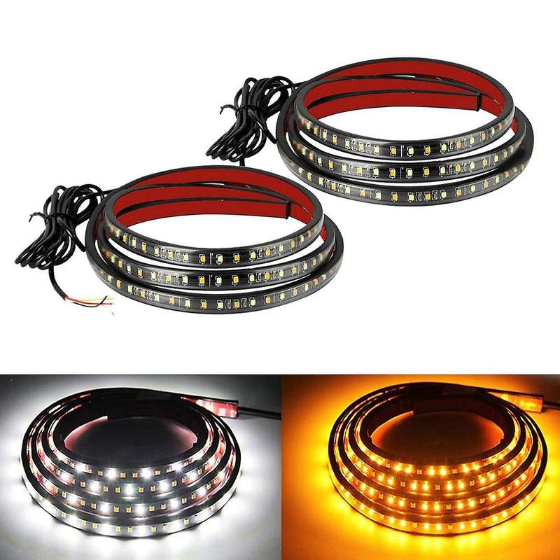 2pcs 48 Inch 120cm Car Led Tailgate Light Bar 144 Led Pickup Light