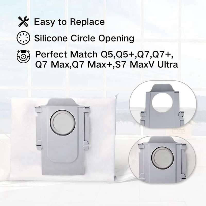 1 Set Dust Bags Collector Sets for Xiaomi Roborock S7 Maxv Ultra Q5+