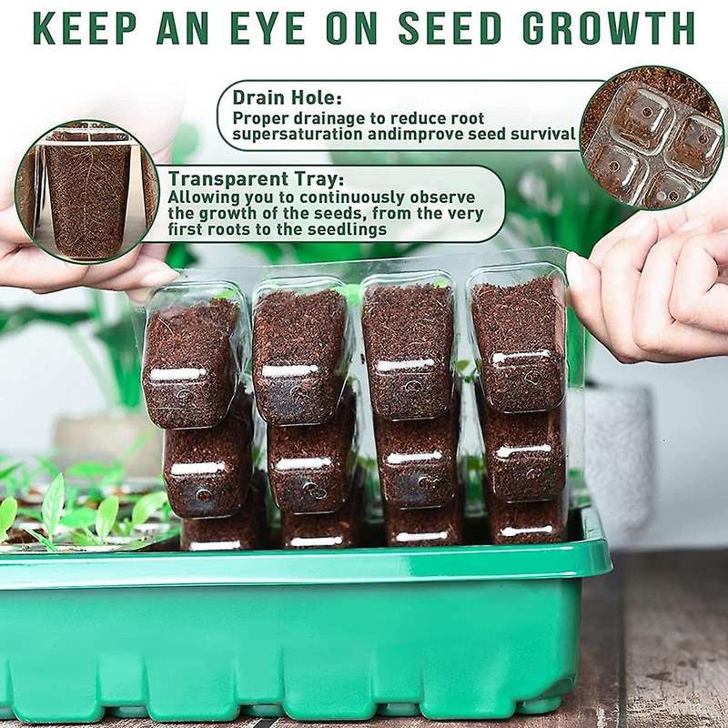Seed Starter Tray Kit 5-set Seed Starter Kit Seed Trays with Humidity