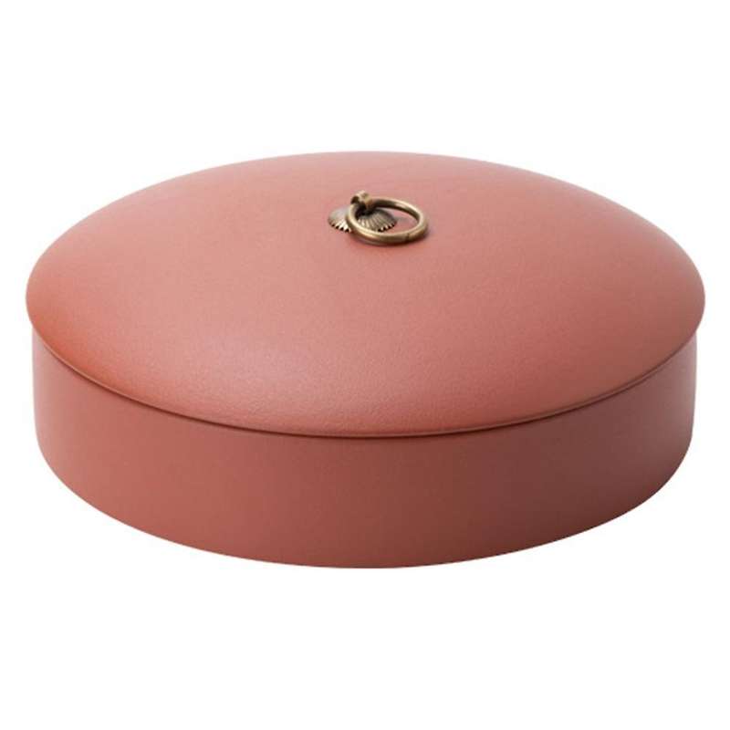 Household Bulk Tea Spices Jars Cake-shaped Ceramic Tea Storage Jar D