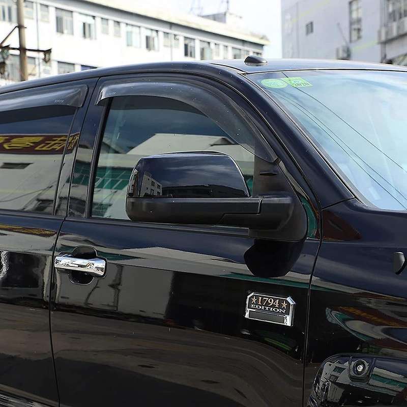 For Toyota Sequoia Tundra- Crew Rearview Mirror Cover, Bright Black