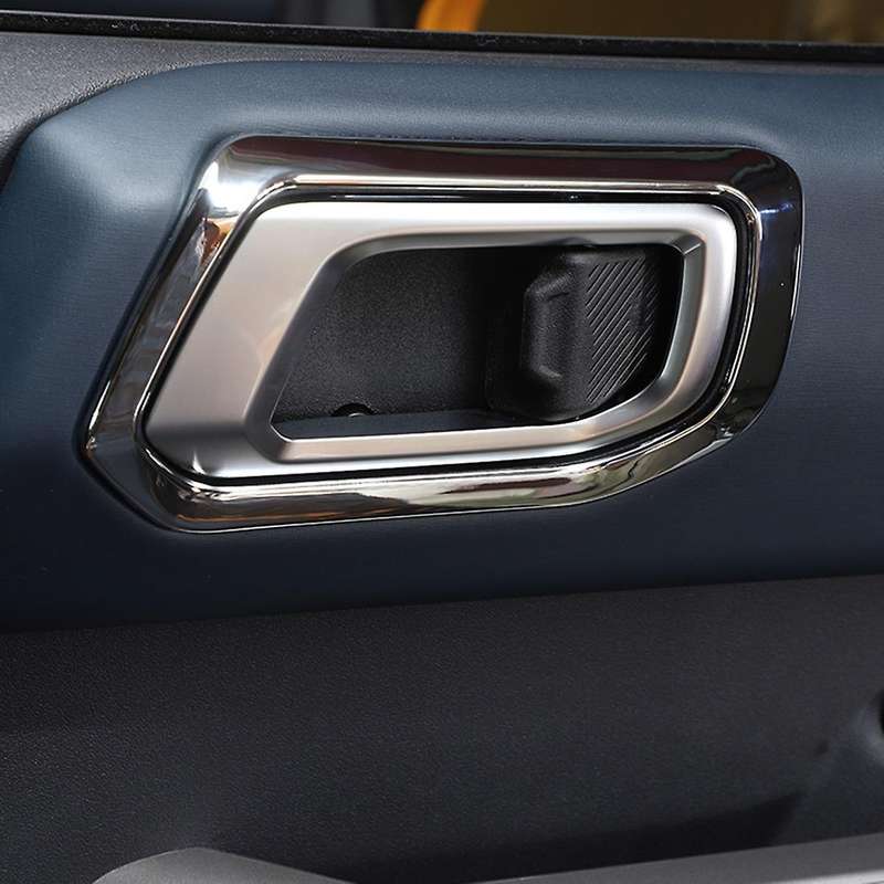 Door Inner Handle Cover Stickers for Ford Bronco 21-22,silver