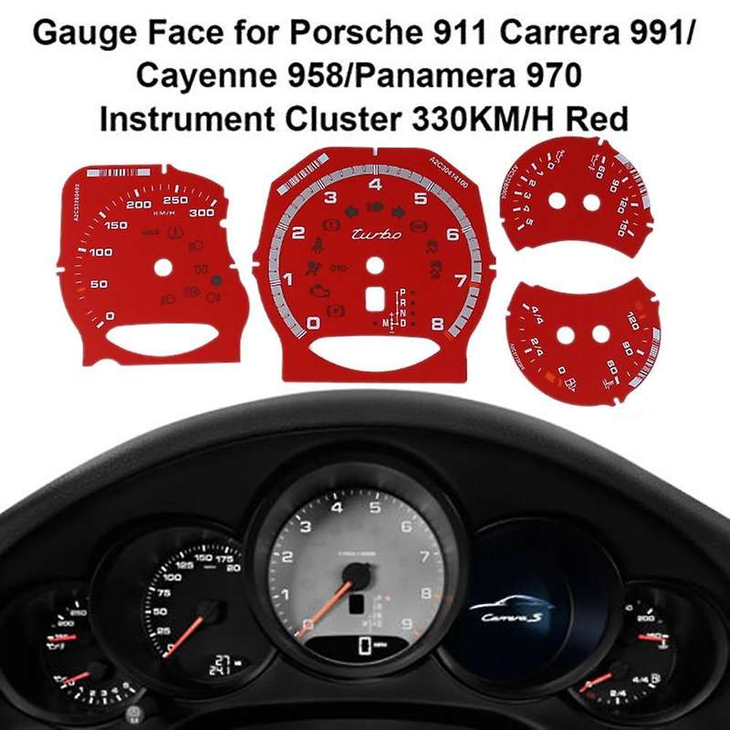 2x Gauge Face for Porsche 971 Cayenne Macan 718 Paramera 911