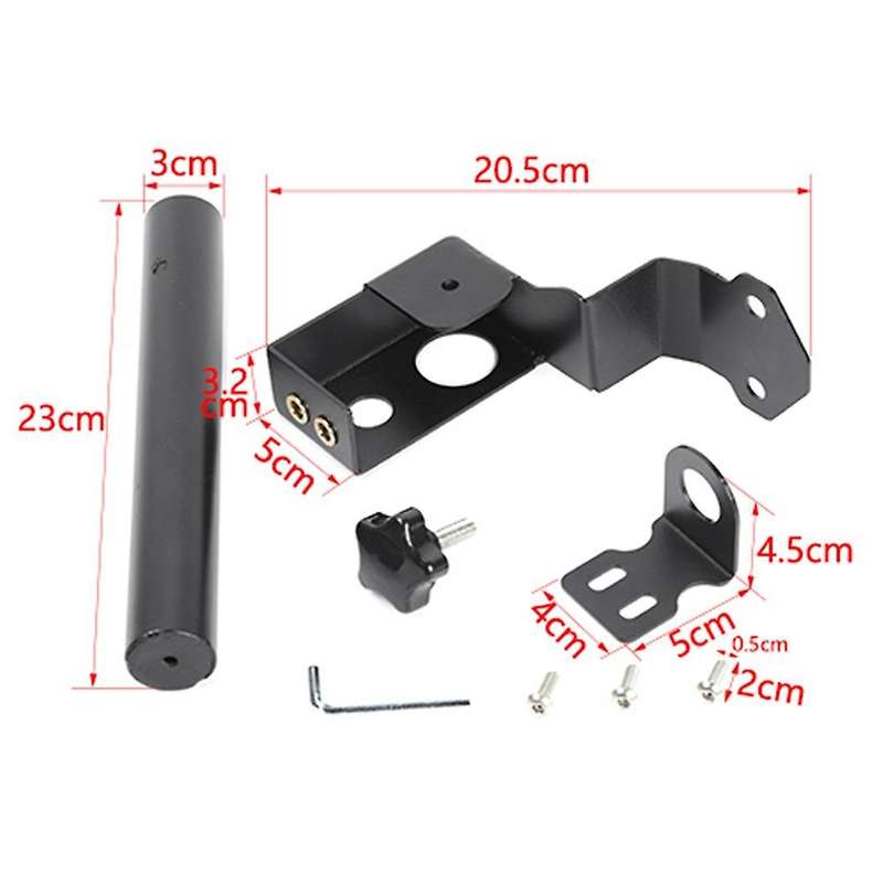 Rear Tail Light Antenna Mount Bracket for Suzuki Jimny Iron Black