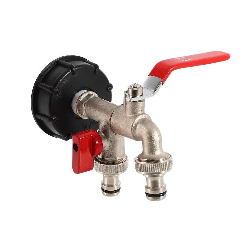 Double Tap 1000 Liter Ibc Water Tank Connector Rainwater Tank Adapter